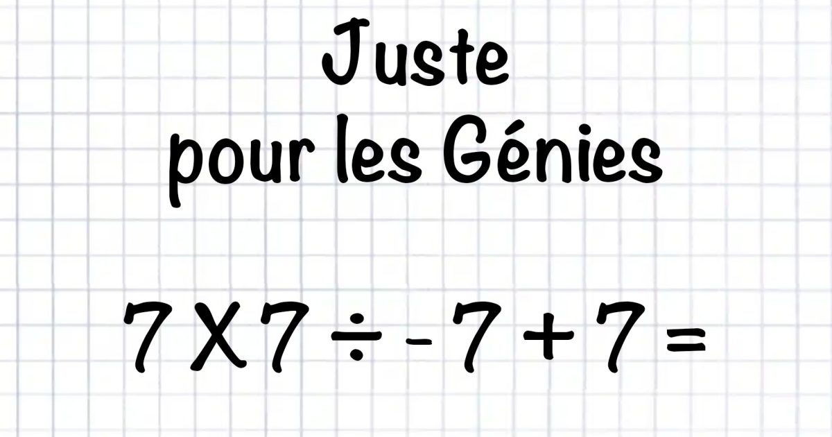 Seuls les esprits brillants parviennent à résoudre ce casse-tête en moins de 10 secondes