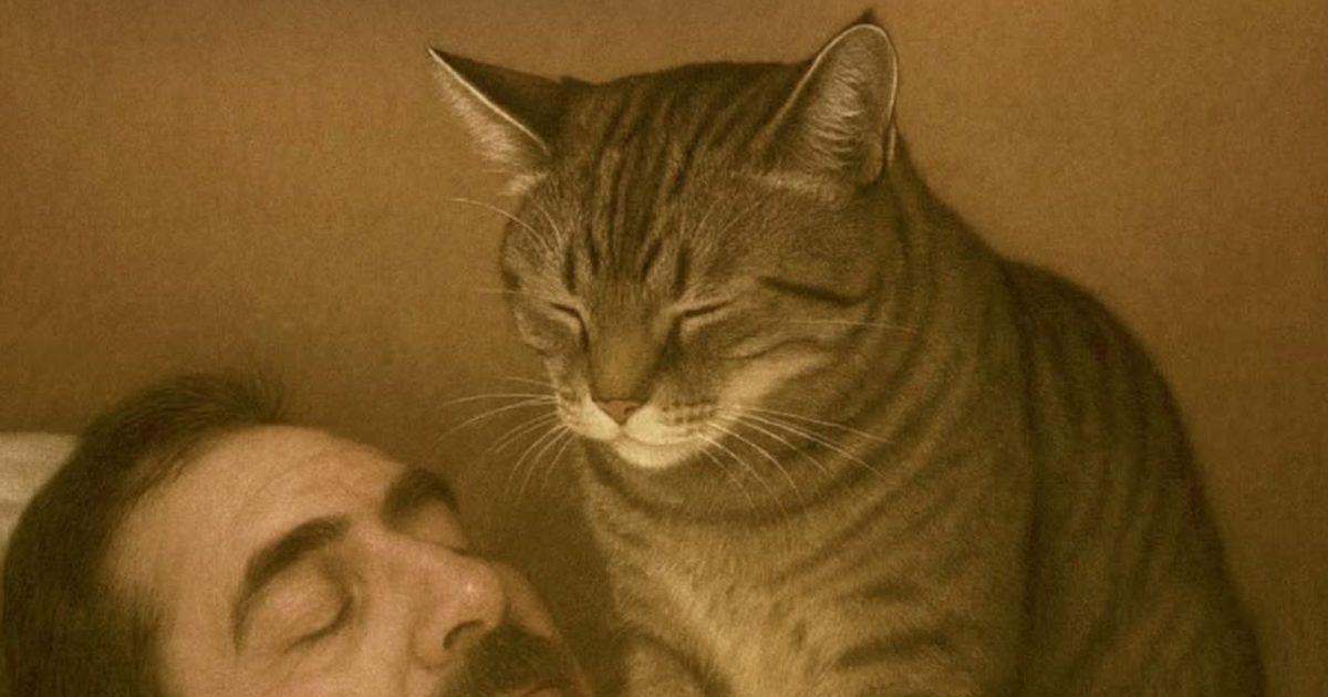 Si votre chat s’approche de votre visage pendant que vous dormez, c’est qu’il se passe quelque chose dans votre vie