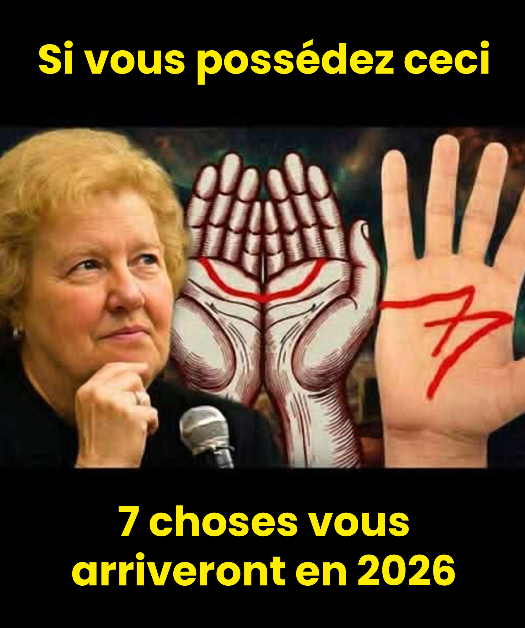 Si vous avez une lune croissante et la lettre M sur la paume de votre main, 7 choses vous arriveront en 2026 !