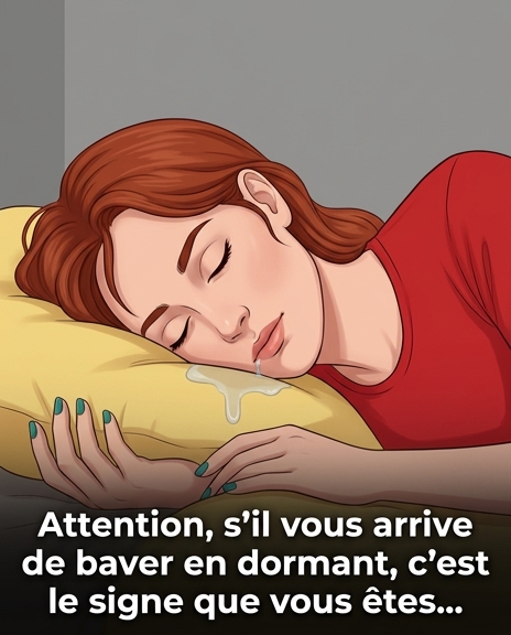 Si vous bavez la nuit en dormant, c'est un signe que votre corps vous envoi