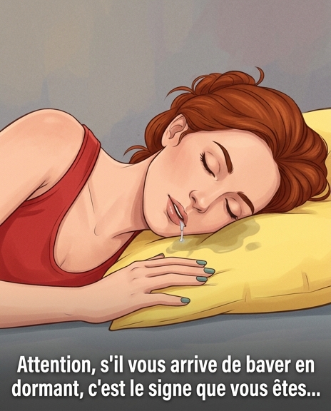 Si vous bavez la nuit en dormant, c'est un signe que votre corps vous envoi