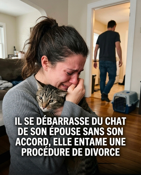 Son mari place son chat dans un refuge sans son accord, et elle décide de demander le divorce