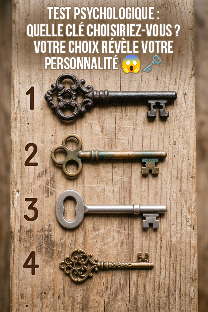 Test psychologique : quelle clé choisiriez-vous ? Un test qui vous examinera comme une radiographie
