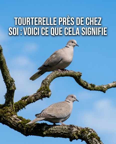Tourterelle des bois près de chez soi : signification spirituelle et raisons de sa présence