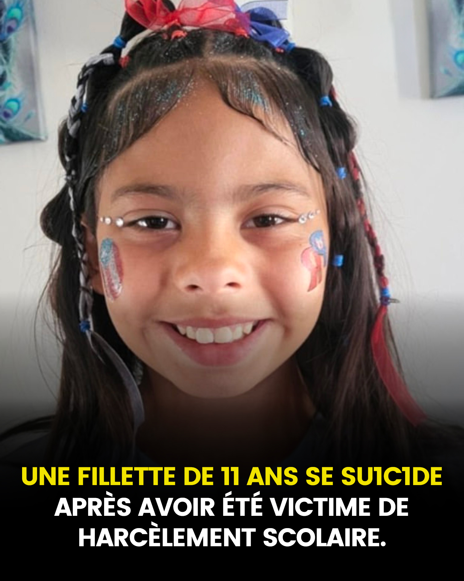 Tragédie absolue : une jeune fille talentueuse de 11 ans se suicide après avoir été victime de harcèlement scolaire incessant
