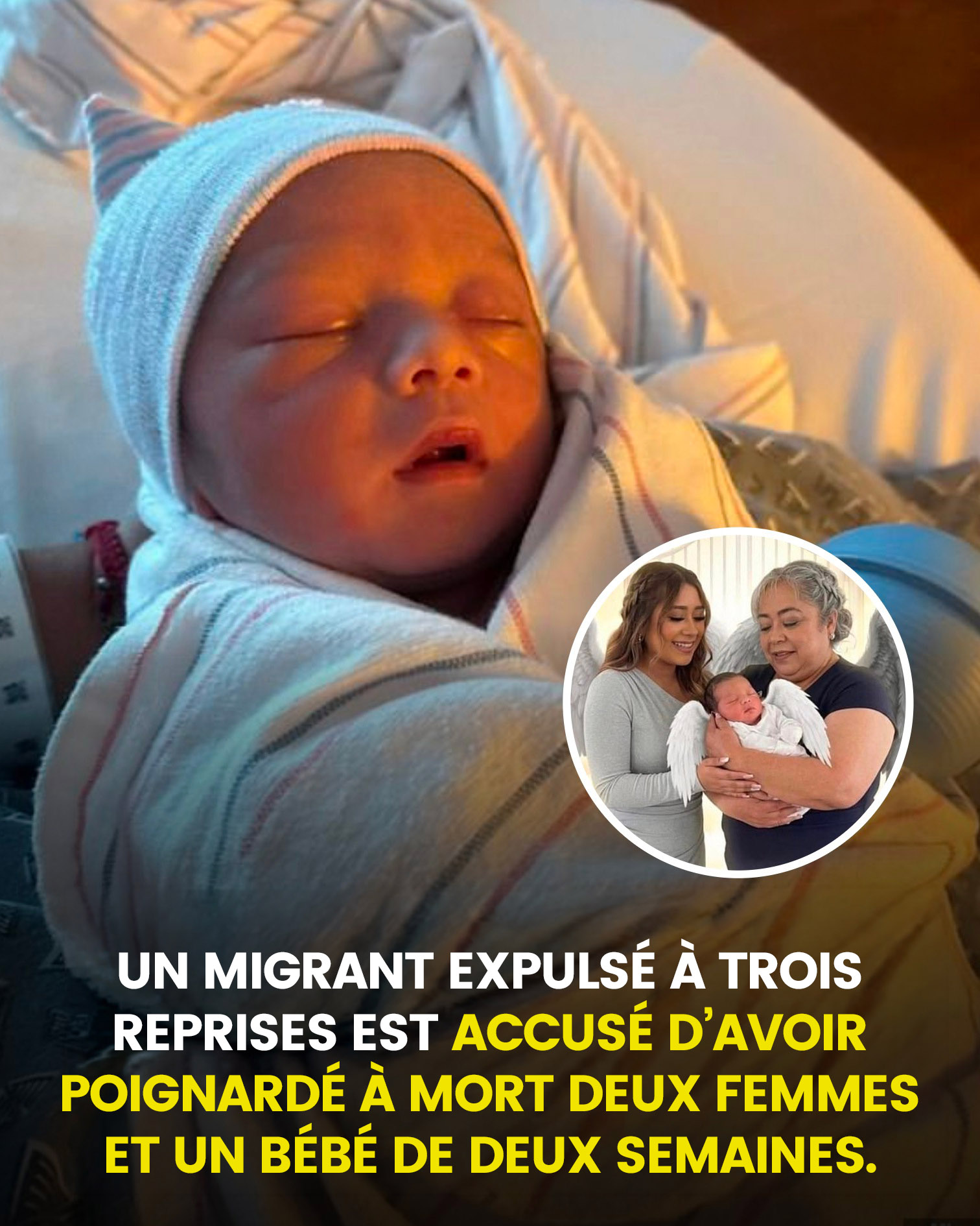 Trois générations d’une même famille californienne, dont un nourrisson, décimées dans un triple meurtre d’une violence inouïe. La police arrête un migrant déjà expulsé à trois reprises