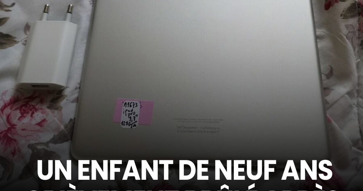 Un enfant de neuf ans grièvement brûlé après avoir été électrocuté dans son sommeil par le chargeur de sa tablette