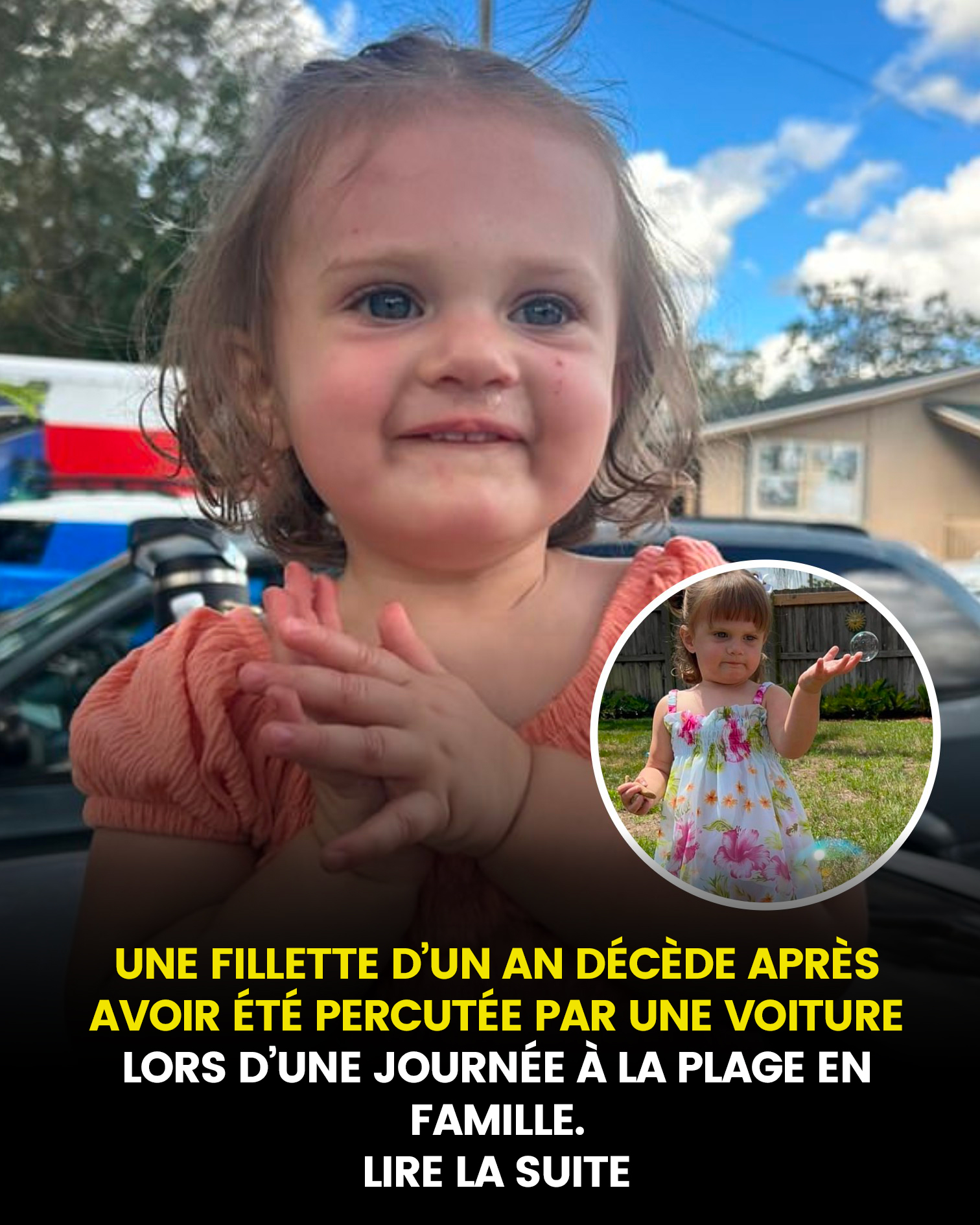 Un enfant en bas âge décède lors d’une sortie familiale à la plage après avoir été percuté