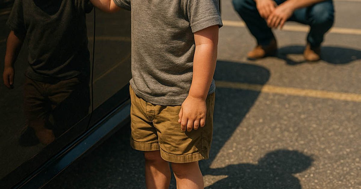 Un enfant en bas âge, pieds nus, a été découvert en train de pleurer seul sur un parking. Personne ne semblait le connaître