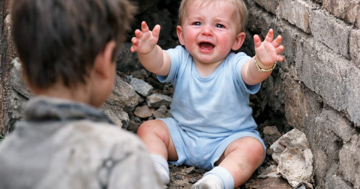 Un garçon pieds nus entendit un bébé pleurer dans une ruelle brûlante ; ce qu’il fit ensuite stupéfia un milliardaire à jamais
