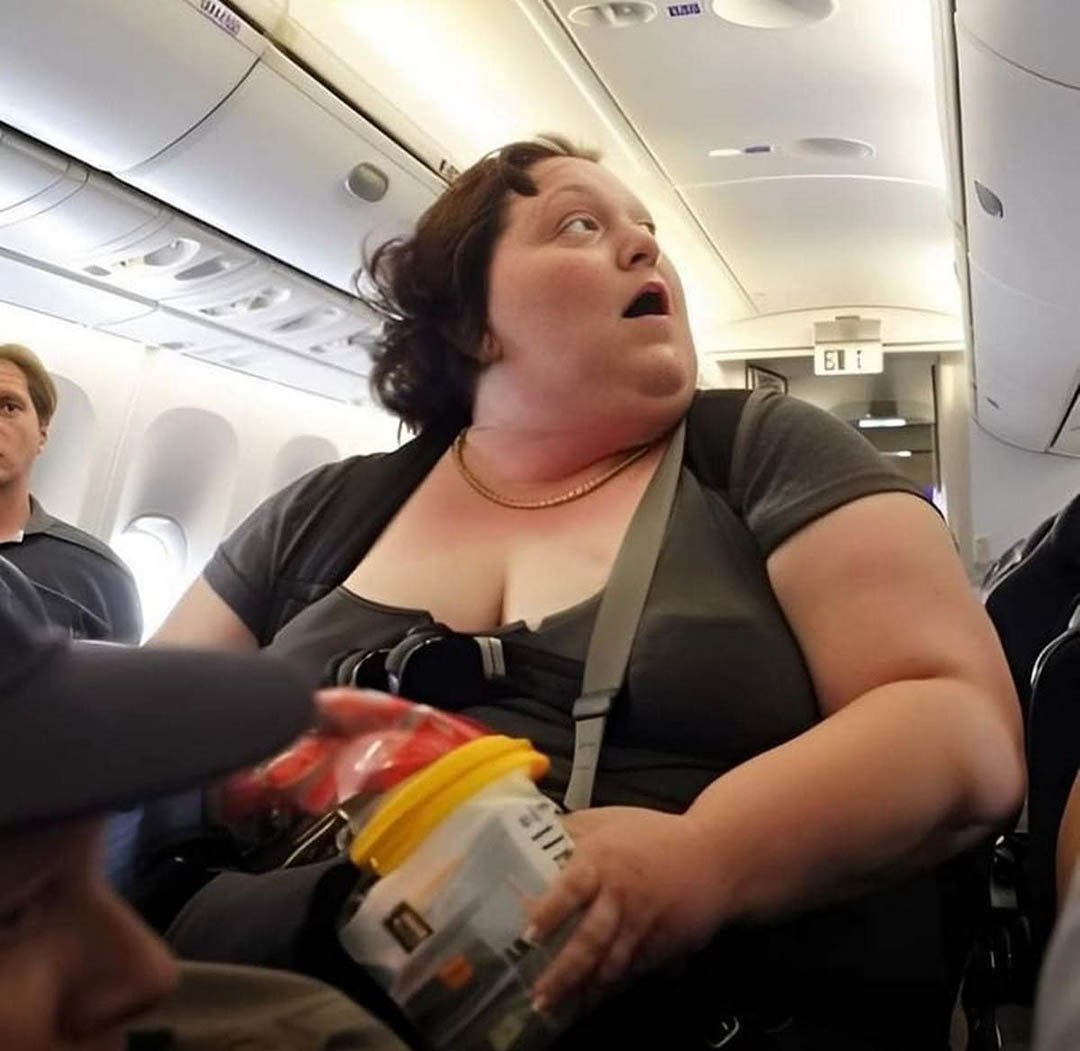 Un homme riche se moque d’une femme pauvre et corpulente dans l’avion… jusqu’à ce que le commandant prononce son nom.
