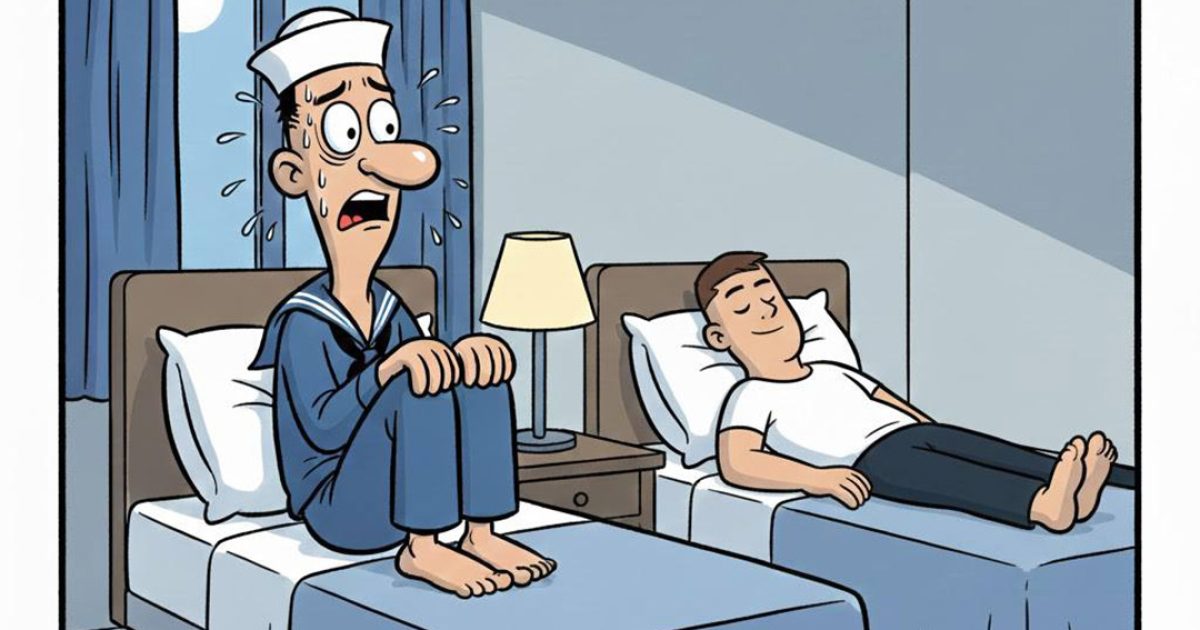 Un marin s’est arrêté dans une petite ville pour trouver un hôtel