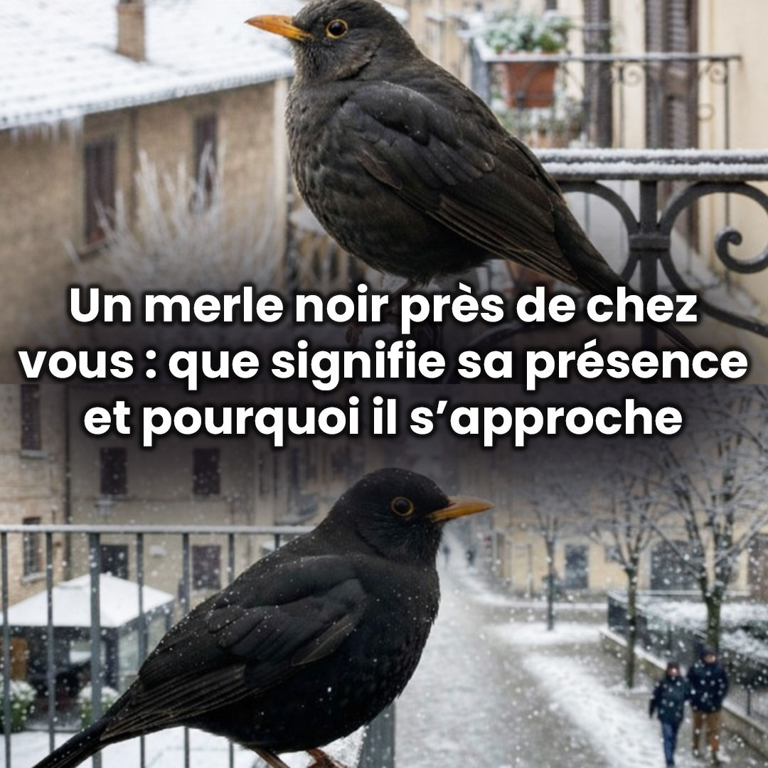 Un merle noir près de chez vous : que signifie sa présence et pourquoi s’approche-t-il ?