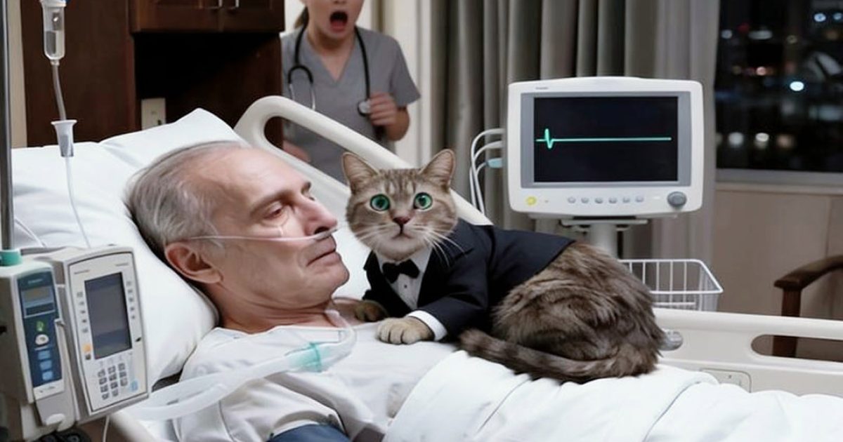 Un milliardaire était dans le coma… jusqu’à ce que son chat se glisse dans sa chambre d’hôpital et change tout