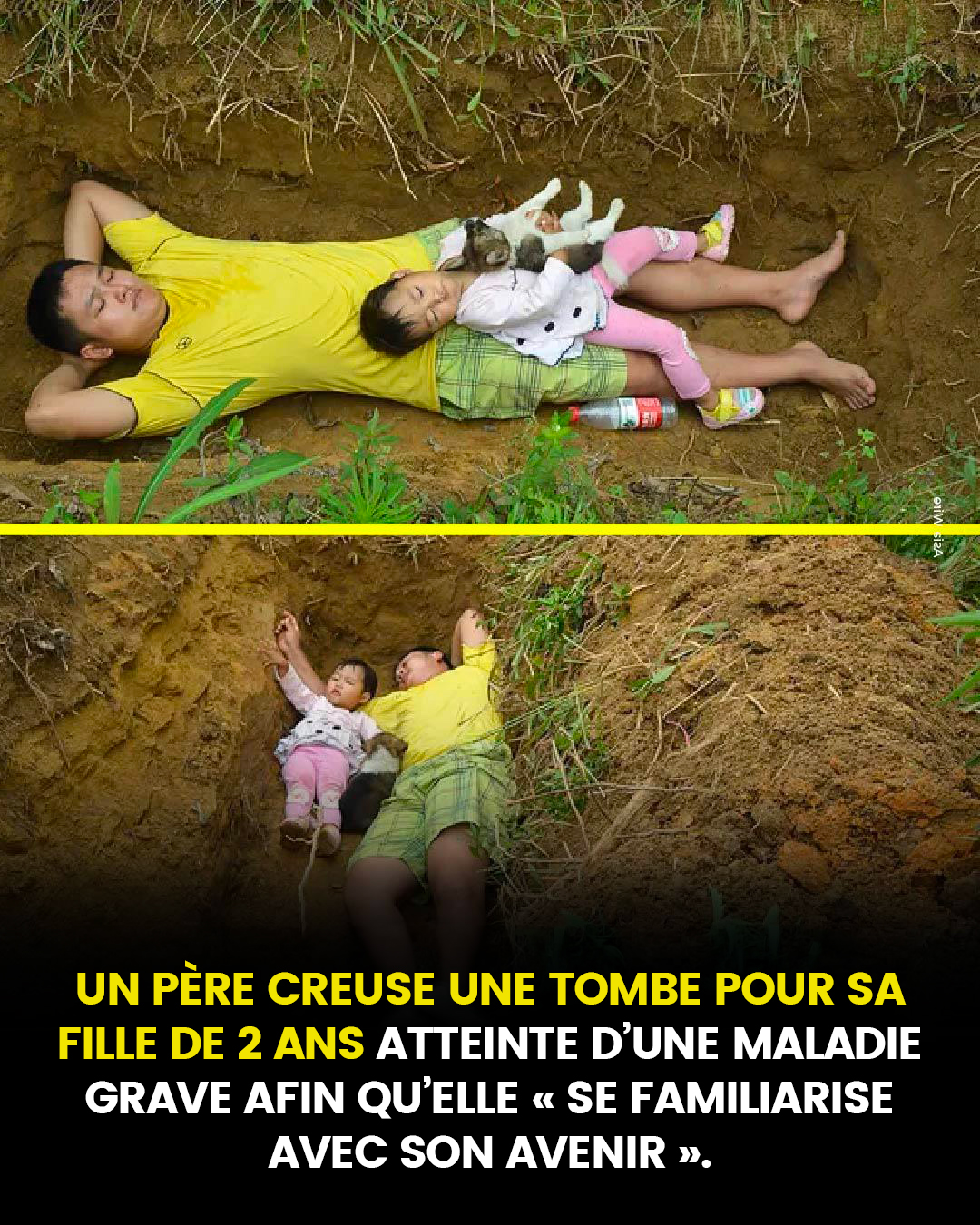 Un père, le cœur brisé, prépare sa fille gravement malade à la mort en l’emmenant jouer chaque jour dans sa future tombe, afin qu’elle n’ait pas peur le moment venu