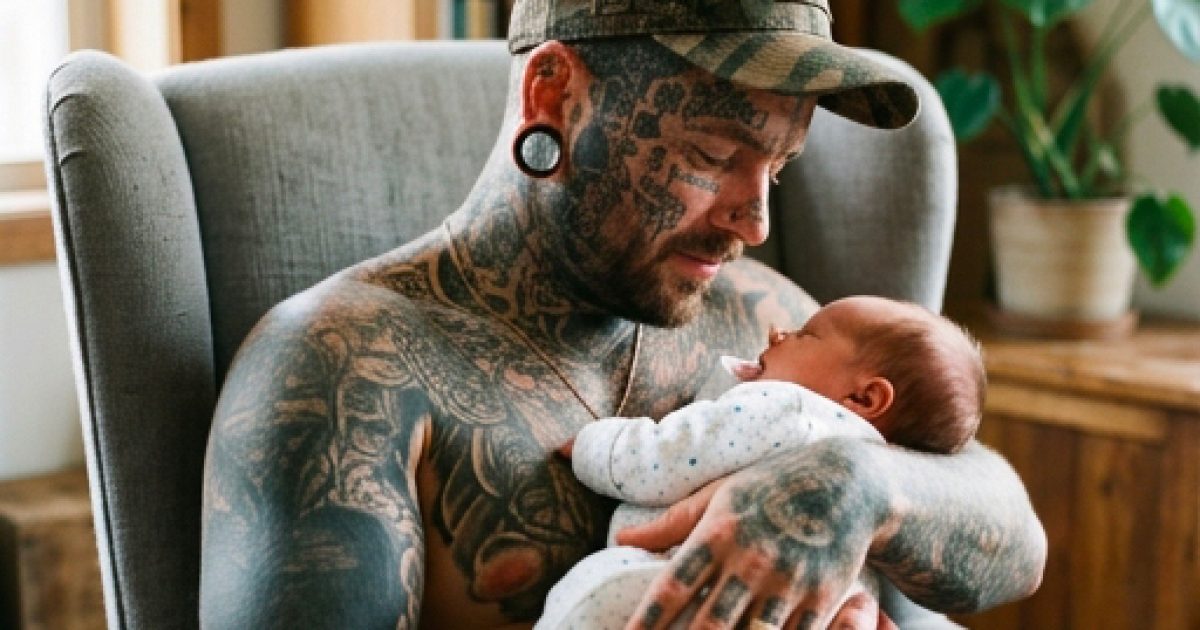 Un père se fait enlever tous ses tatouages pour le bien de sa jeune fille