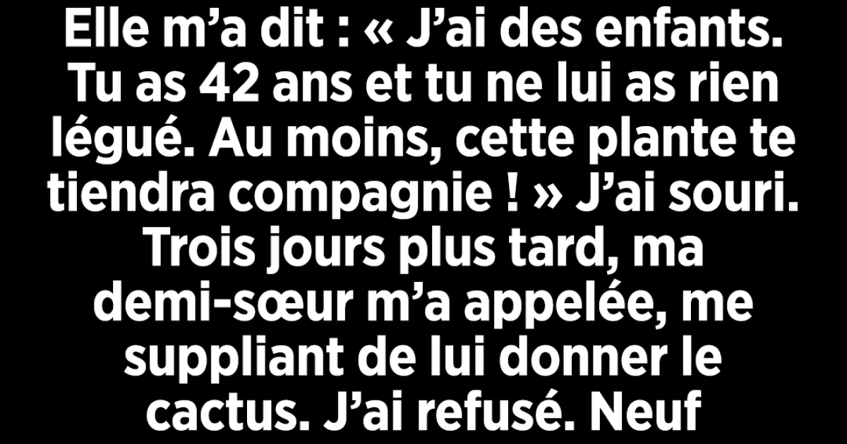 Un petit héritage, un legs durable