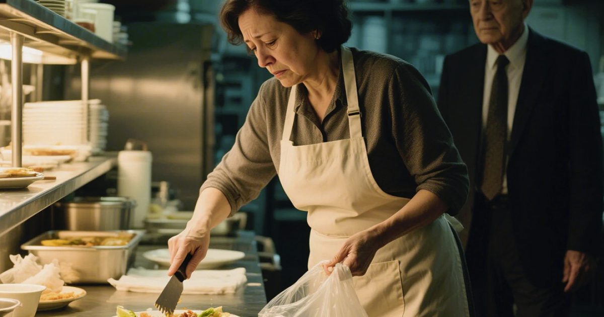 Un restaurateur découvre que l’agente d’entretien récupère les restes pour ses enfants