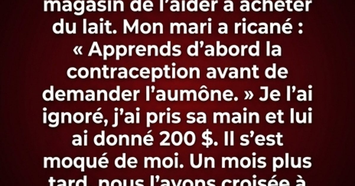 Un simple acte de gentillesse qui a fait une différence durable