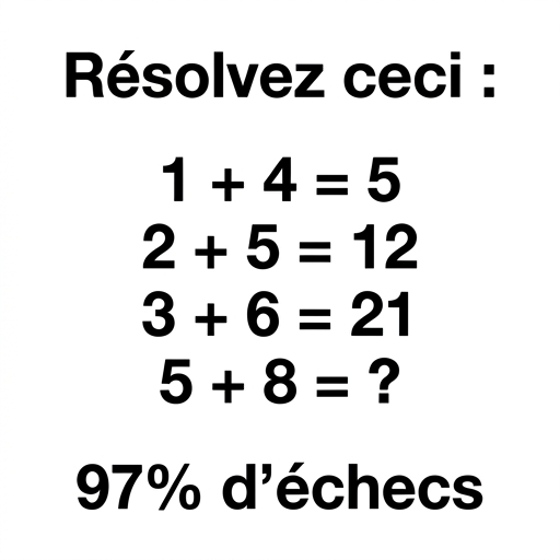 Une compétition de mathématiques silencieuse