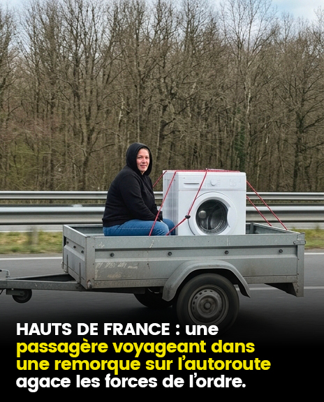 Une femme aperçue dans une remorque roulant à 130 km/h sur l’autoroute !