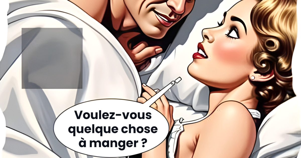 Une femme demande à son mari à l'heure du petit-déjeuner