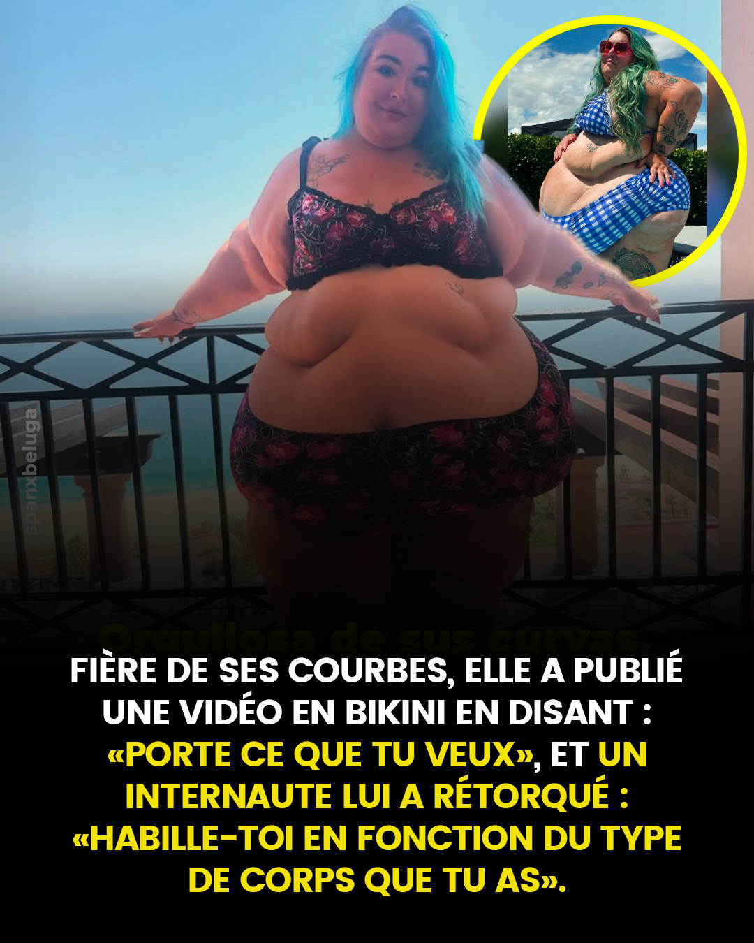 Une femme fière de ses formes généreuses pose avec assurance en bikini : « Portez ce que vous voulez »