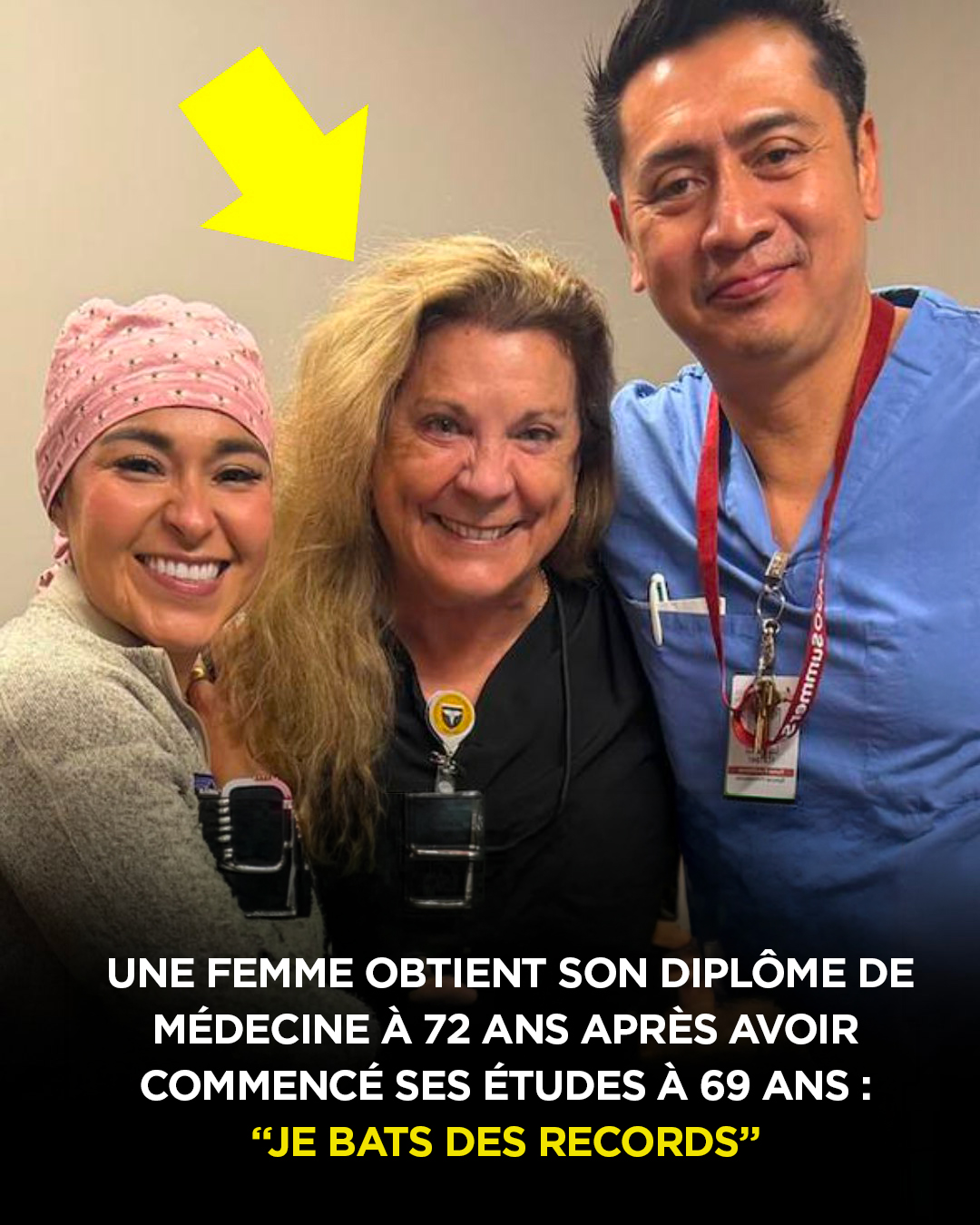 Une femme obtient son diplôme de médecine à 72 ans après avoir commencé ses études à 69 ans : “Je bats des records”