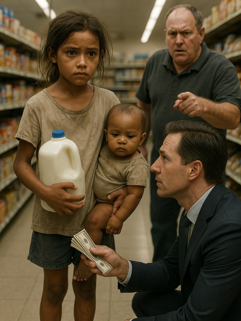Une fillette avait promis de rembourser le lait quand elle serait grande — des années plus tard, elle tint parole d’une manière extraordinaire