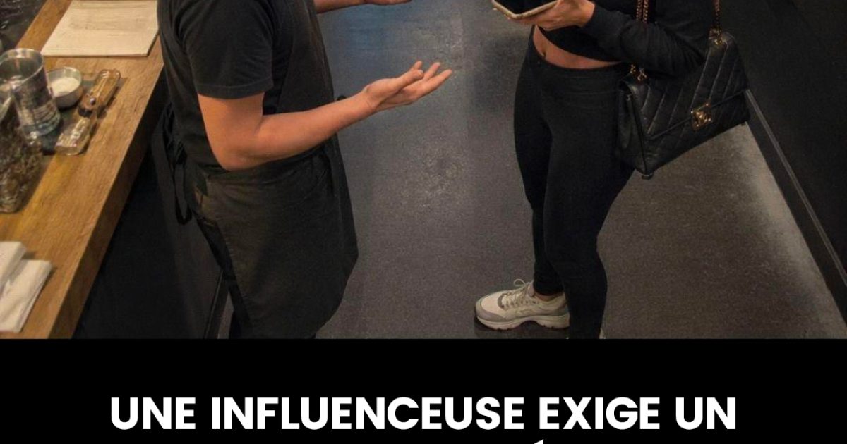 Une influenceuse exige un repas gratuit en échange d’une publication sur les réseaux sociaux, mais se fait brutalement rembarrée