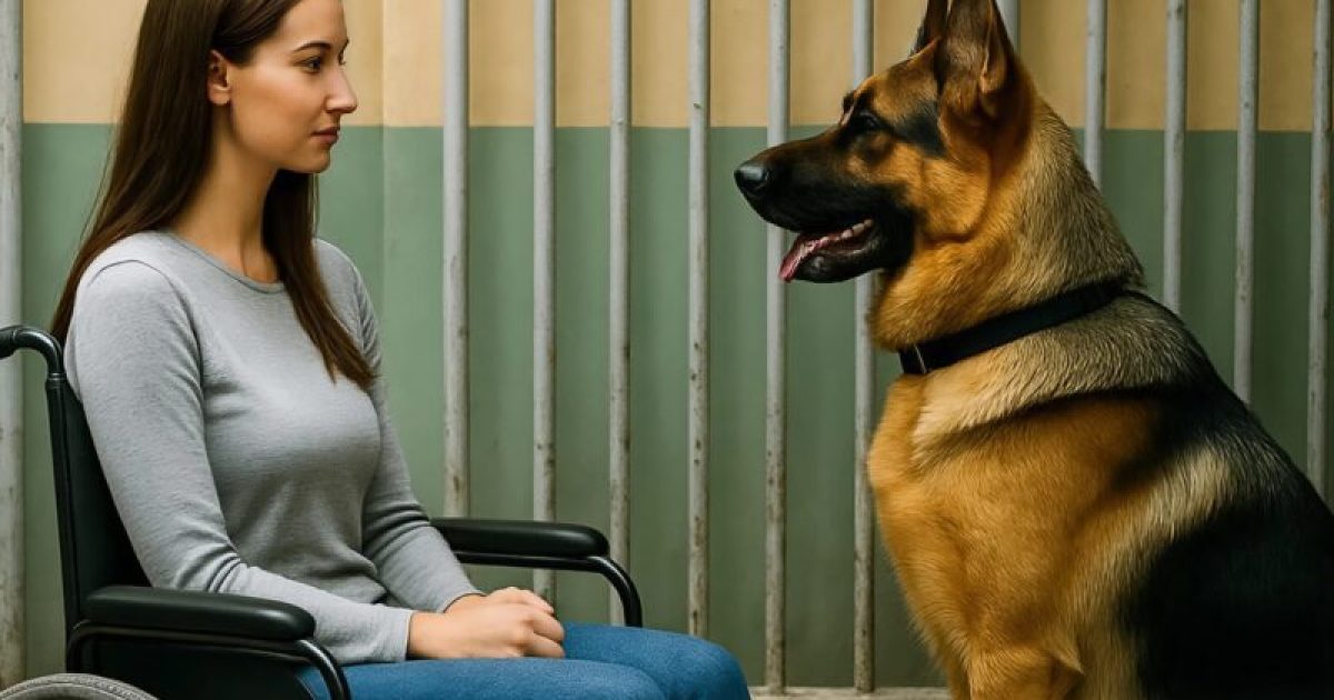 Une jeune fille en fauteuil roulant est arrivée dans un refuge et a voulu adopter le chien le plus dangereux. En la voyant, le berger allemand s’est mis à aboyer… puis a fait quelque chose d’inattendu