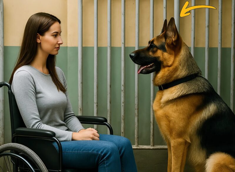 Une jeune fille en fauteuil roulant est arrivée dans un refuge et a voulu adopter le chien le plus dangereux. En la voyant, le berger allemand s’est mis à aboyer… puis a fait quelque chose d’inattendu