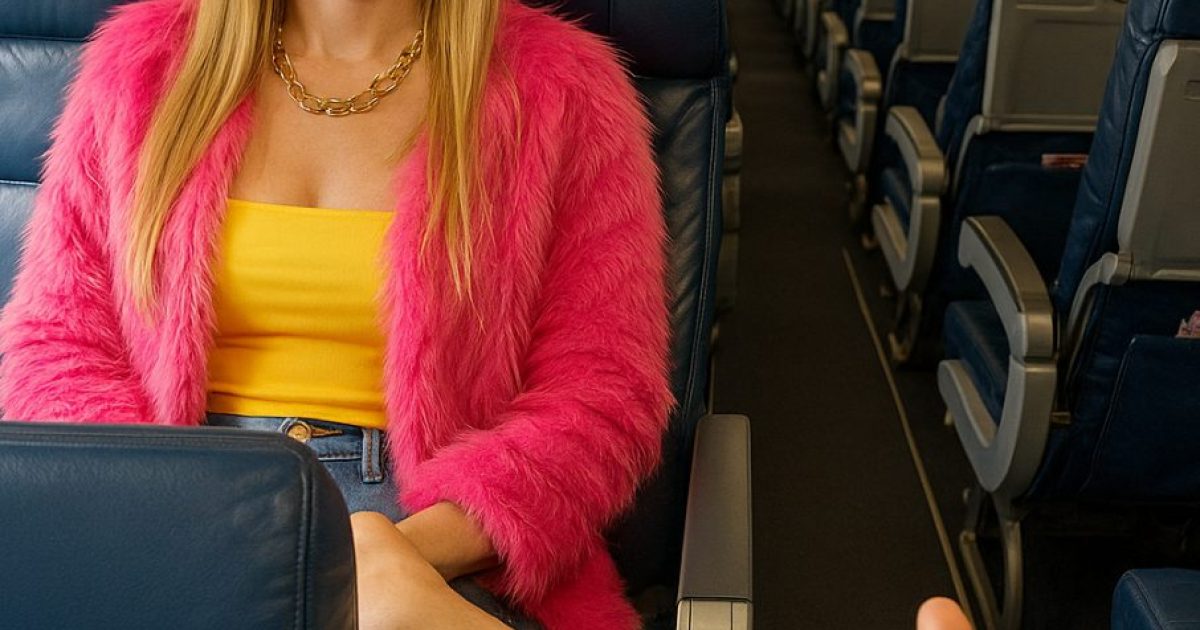 Une passagère bloquait l’allée avec son pied — Ma réaction a fait applaudir toute la cabine