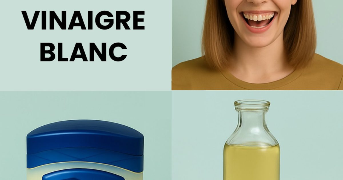Vaseline + vinaigre blanc = un duo Magique
