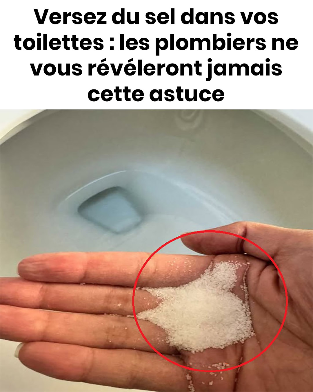 Versez du sel dans vos toilettes : la raison va vous surprendre