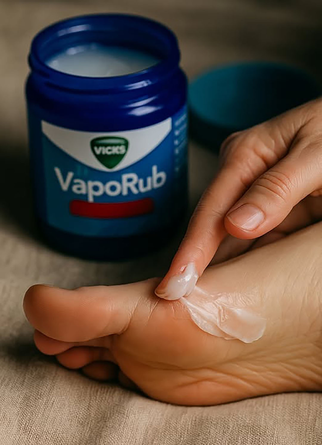 Vicks VapoRub appliqué sur les pieds : ses bienfaits et la bonne façon de l’utiliser