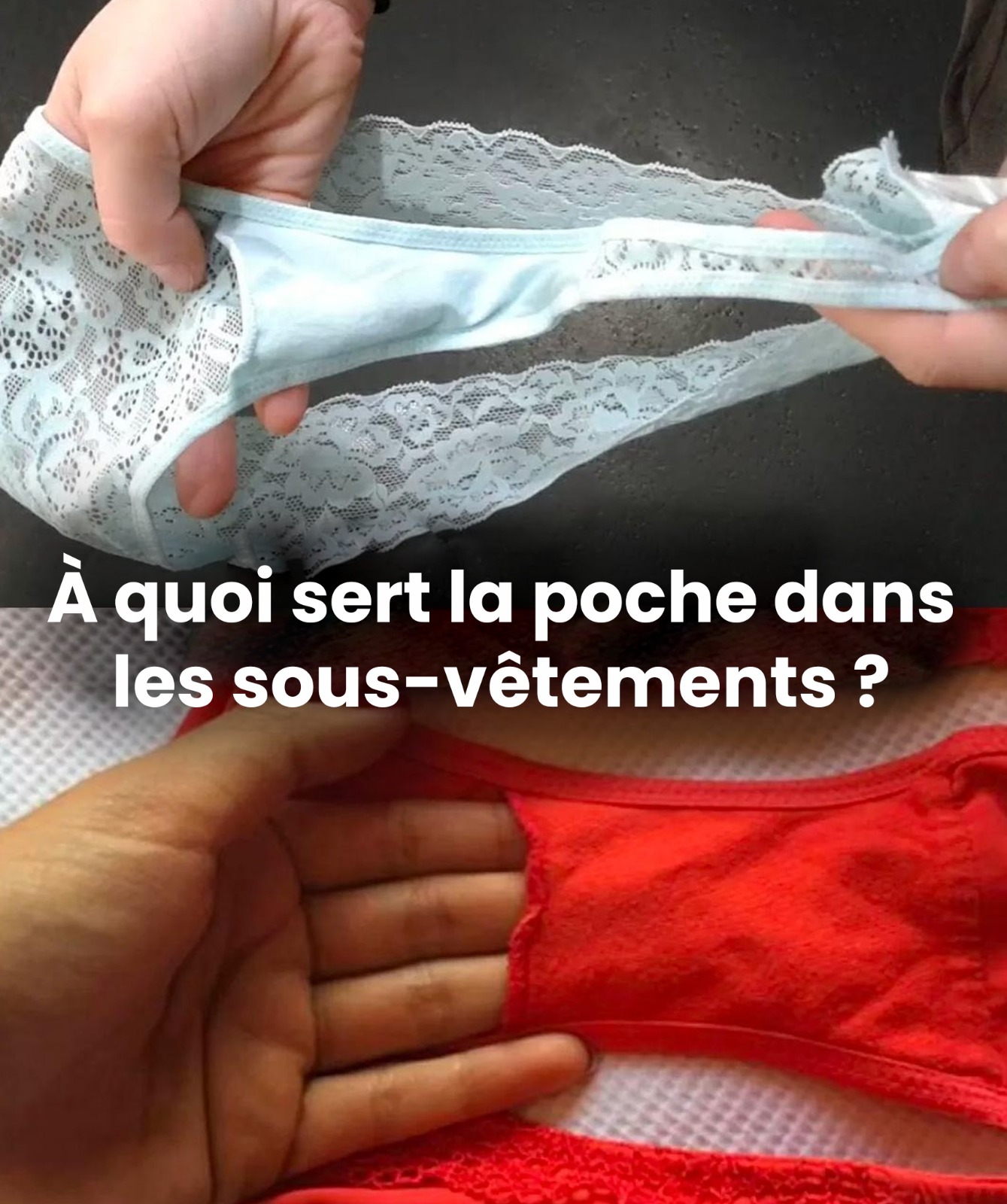 Voici à quoi sert la poche intérieure des culottes pour femmes