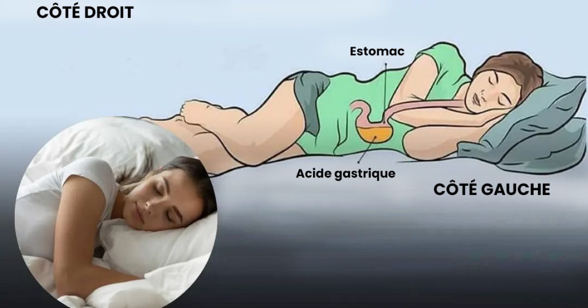 Voici ce que dormir sur le côté gauche fait à notre cerveau, à notre estomac et à notre système glymphatique