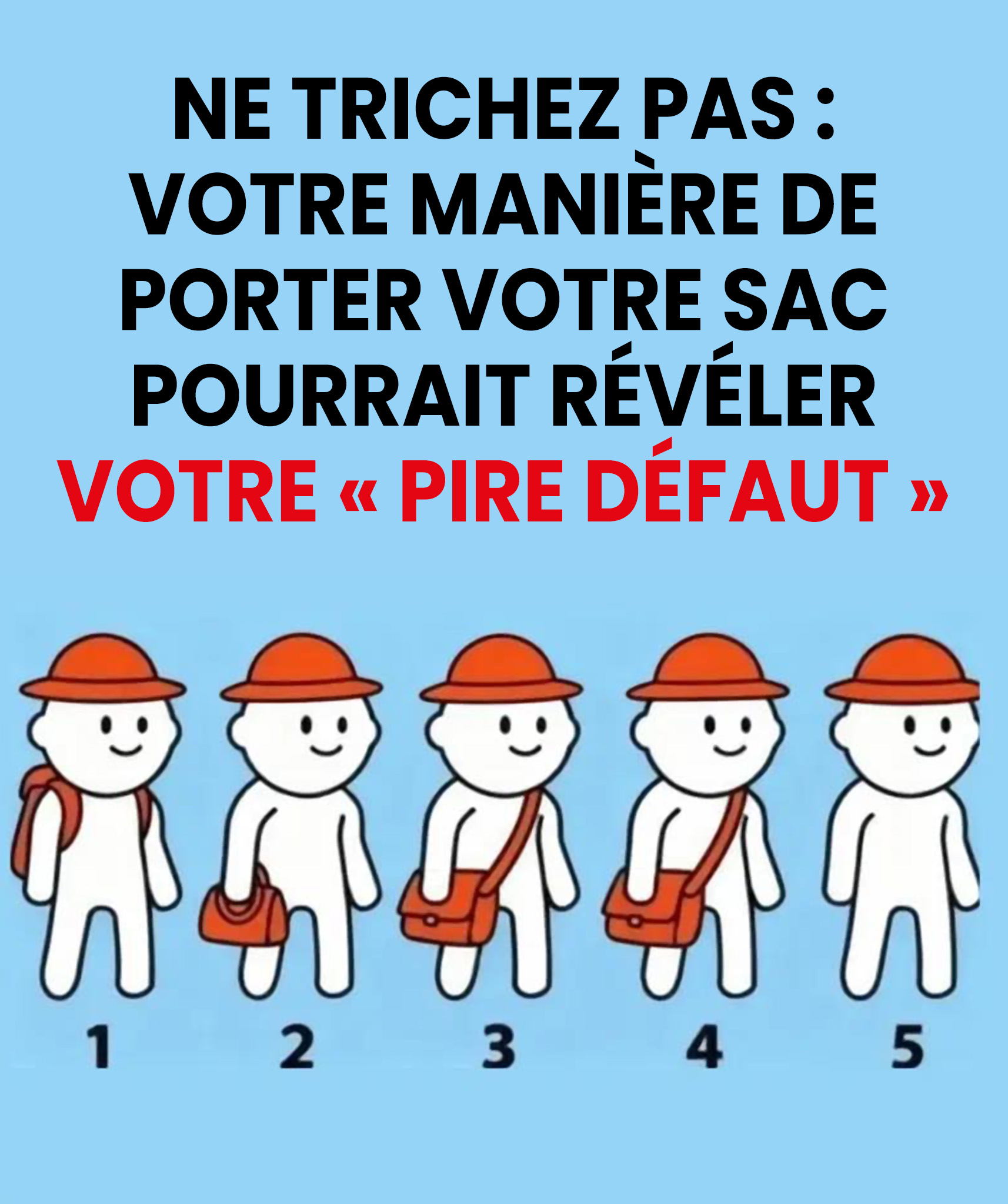 Votre manière de porter votre sac pourrait dévoiler votre plus grand défaut