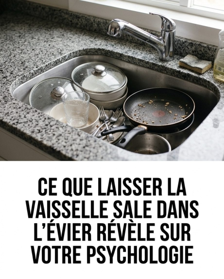 Vous arrive-t-il souvent de laisser de la vaisselle sale dans l’évier ? Ce n’est pas qu’une simple habitude : que signifie ce phénomène selon les psychologues ?