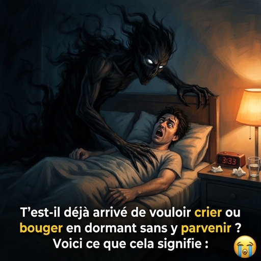 Vous est-il déjà arrivé, pendant votre sommeil, d’avoir envie de bouger, de crier, mais de ne pas pouvoir le faire