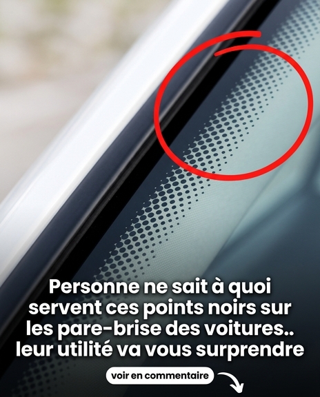 Vous les voyez tous les jours sans jamais y prêter attention… Ces petits points noirs sur votre pare-brise ont pourtant une utilité surprenante