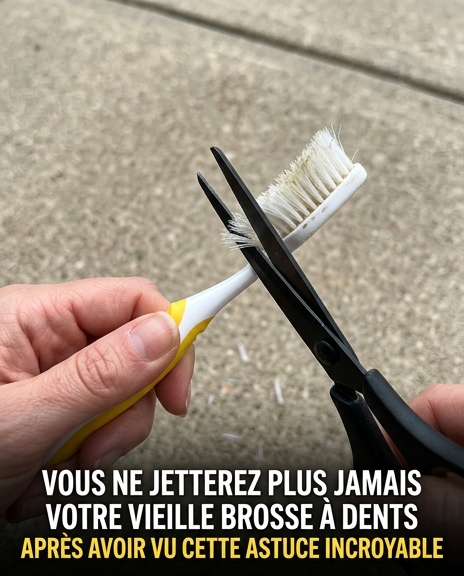 Vous ne jetterez plus jamais votre vieille brosse à dents une fois que vous aurez découvert cet incroyable secret fait maison