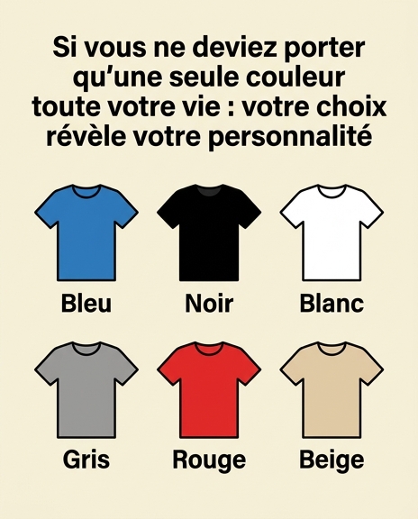 Du darfst für den Rest deines Lebens nur eine Farbe tragen: Deine Antwort verrät, was für ein Mensch du bist.
